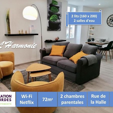L'Harmonie 72M2 - 2 Chambres Parentales - Rue De La Halle - Hyper Centre Lourdes Exterior foto