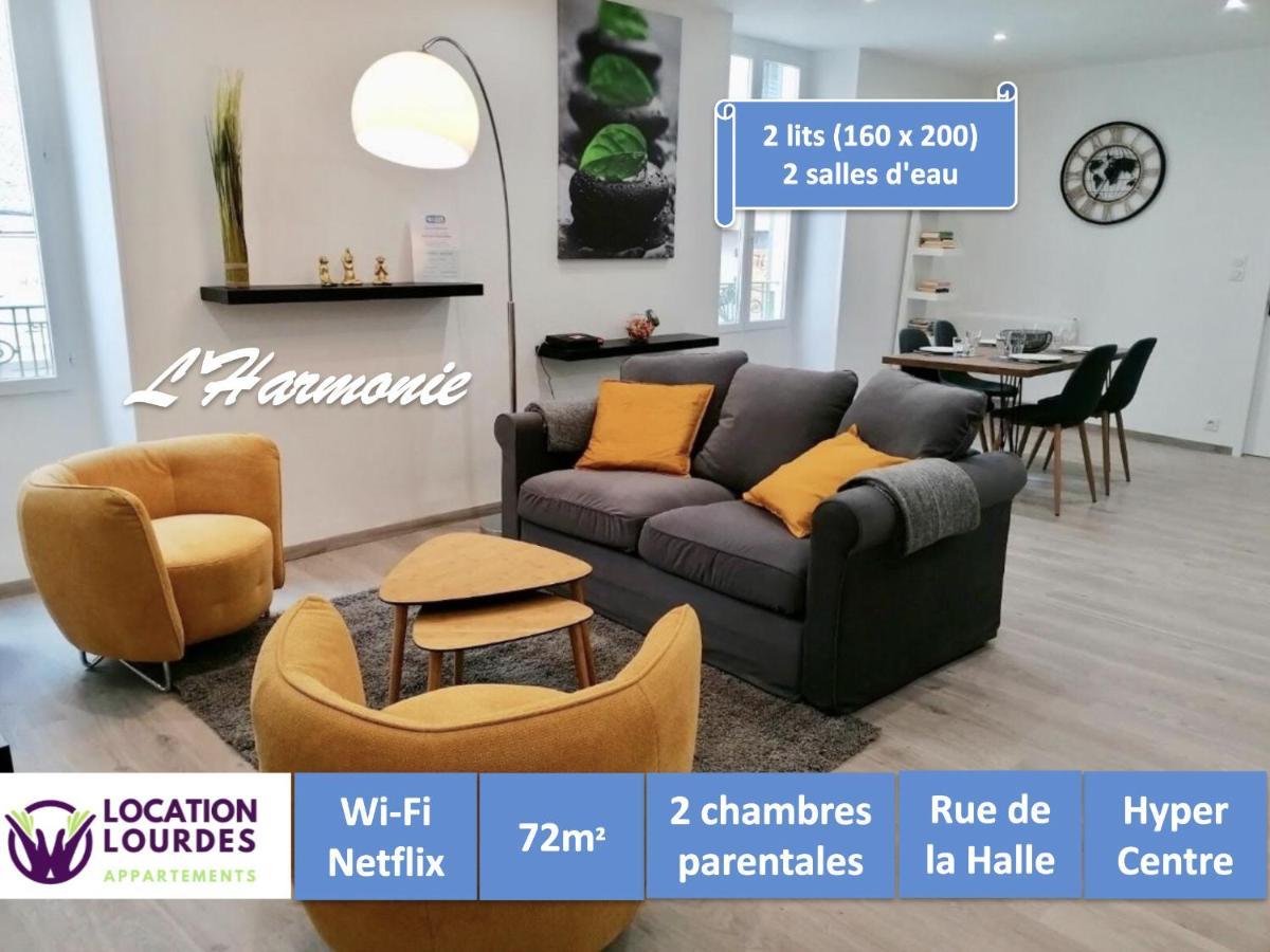 L'Harmonie 72M2 - 2 Chambres Parentales - Rue De La Halle - Hyper Centre Lourdes Exterior foto